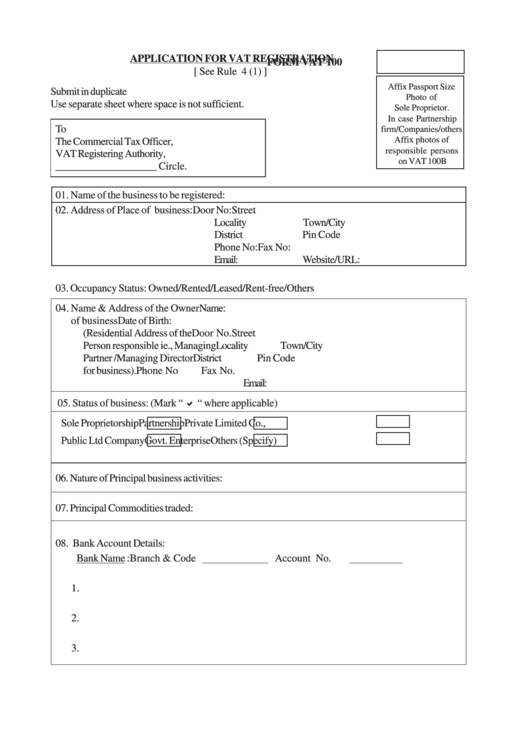 vat 407 form download pdf